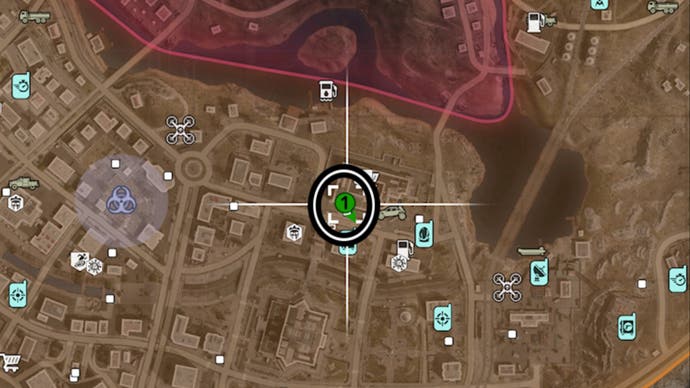 MW3 Zombies, the Shorok Opera House portal location has been circled on a close up map.