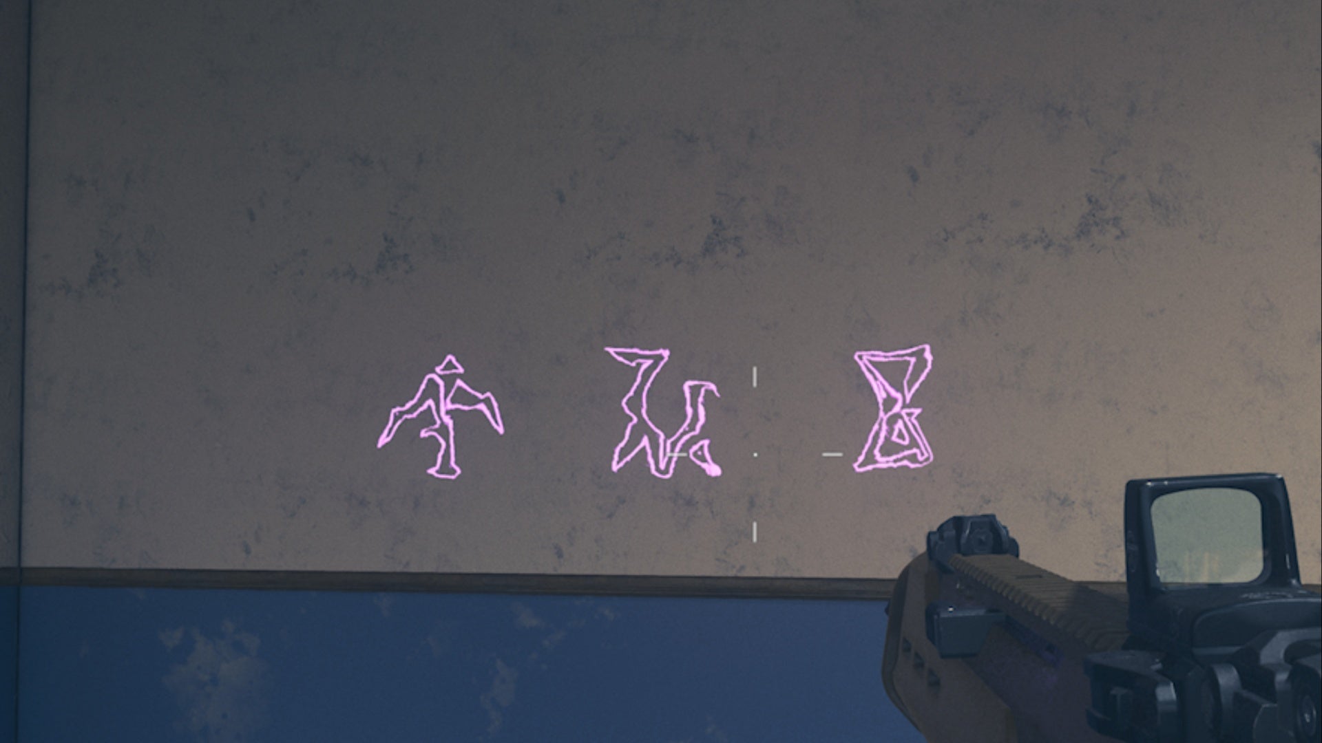 mw3 zombies tishirin parkway portal code on blue white wall