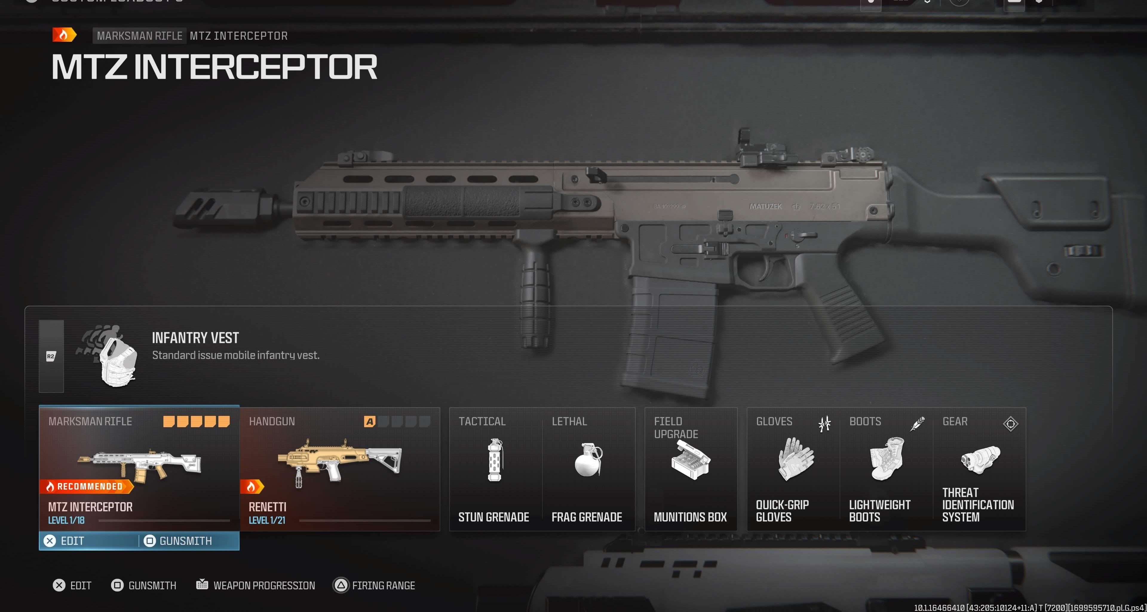 Modern Warfare 3 MTZ Interceptor gunsmith settings