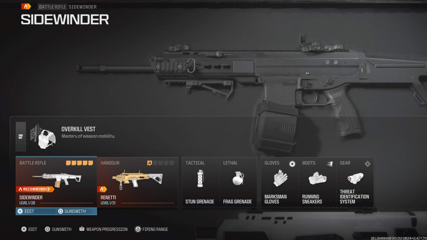 Best Sidewinder loadout and class build for Warzone and MW3