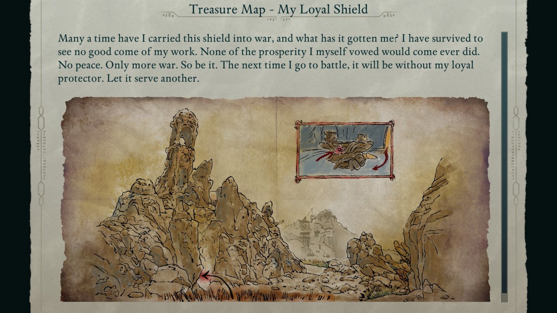 The Teasure Map for My Loyal Shield in Avowed. - 34