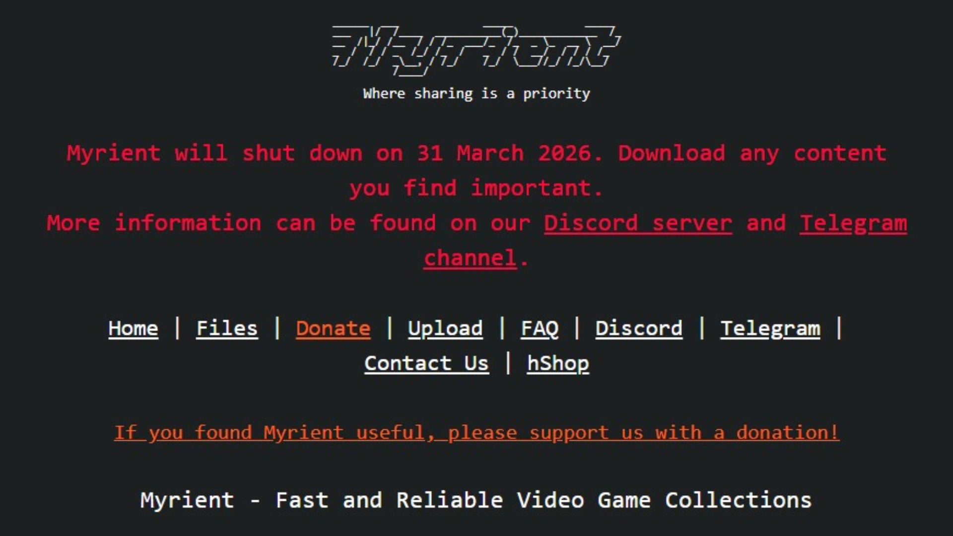 Ongoing RAM price crisis cited as one of the reasons "game preservation service" Myrient is shutting down this month