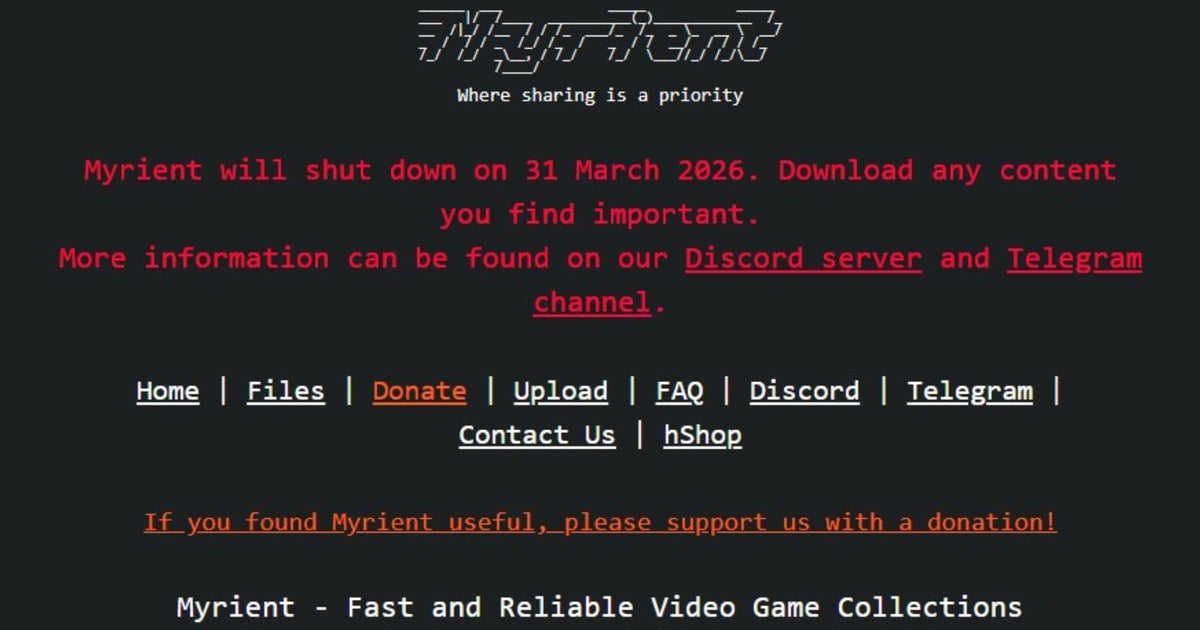 Ongoing RAM price crisis cited as one of the reasons "game preservation service" Myrient is shutting down this month