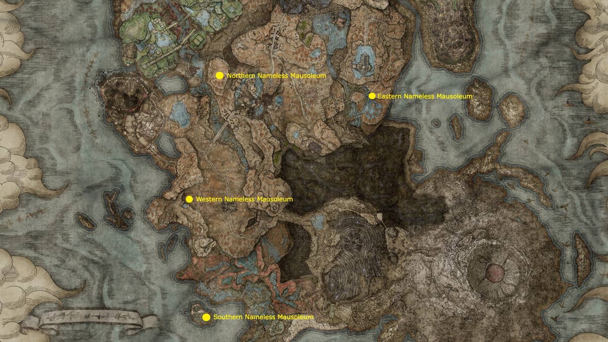 All Nameless Mausoleum locations in Elden Ring DLC | Rock Paper