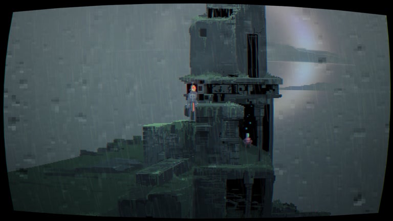 Narita Boy is seen entering a ruined building - 11