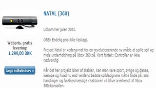 Danish Game lists Natal pricing at 1,299 DKK/?140