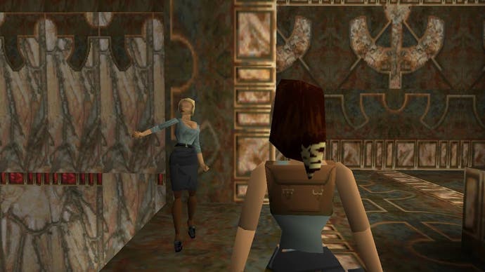 Natla and Lara in Tomb Raider