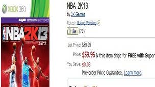 Amazon listing shows Kinect support for NBA 2K13