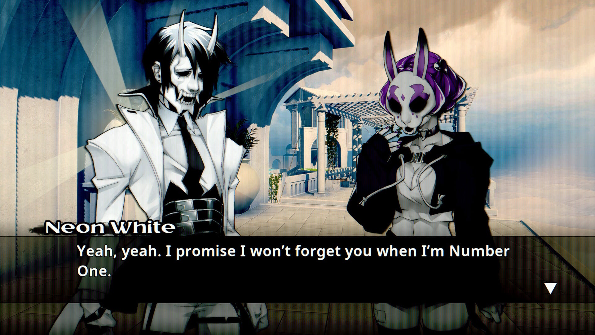 Angelic Matrix Neon White review: a slick, stylish speedrunner with parkour demon murder