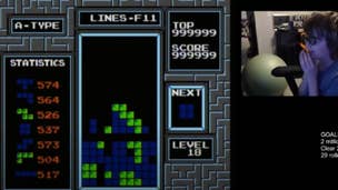 Blue Scuti reaching NES Tetris' True Killscreen.