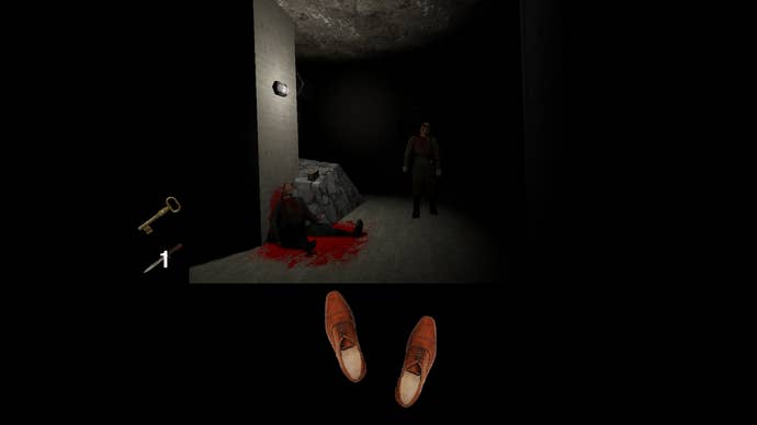 Exploring horrors through a fiddly interface in a Neural Parasite screenshot.