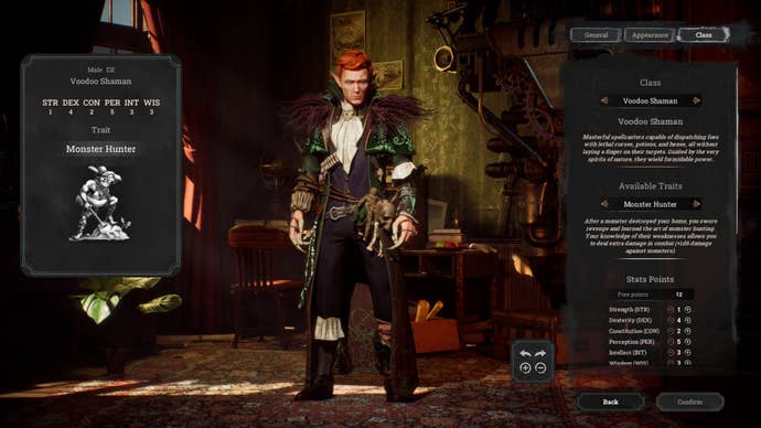 An elf in New arc Line’s character creator.