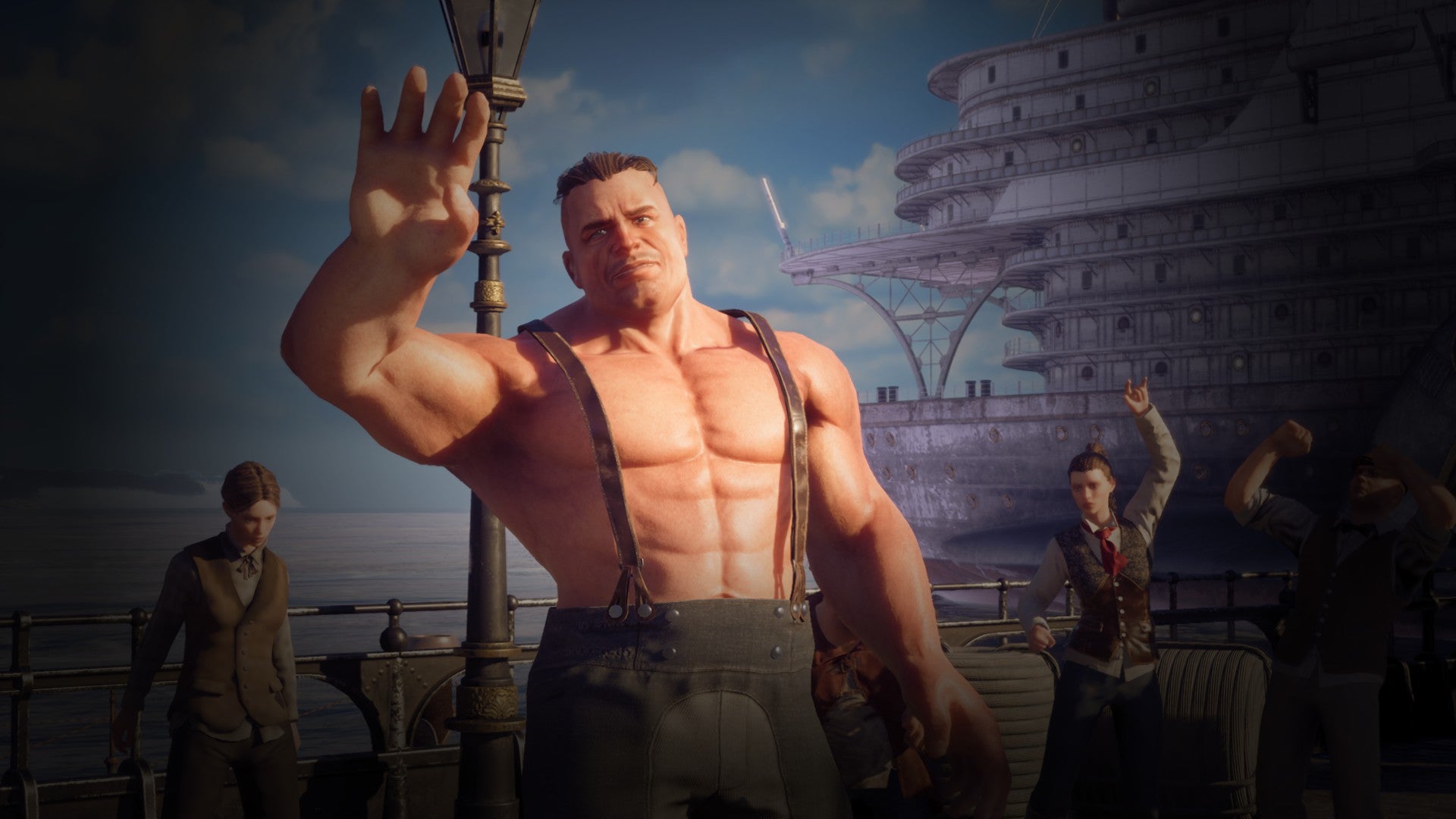 A large man in New Arc Line. - 1