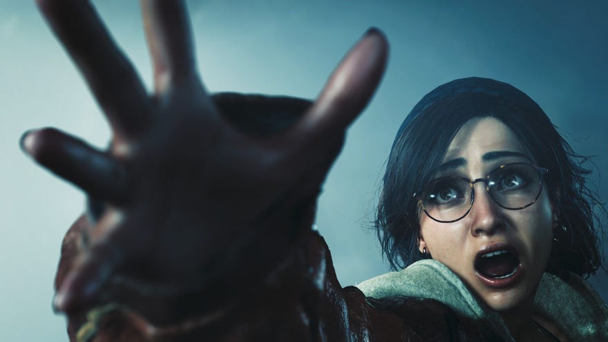 Alma reaches towards the camera portion    yelling.