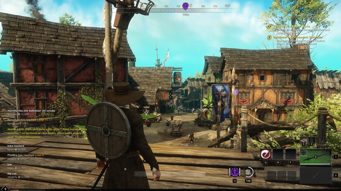 A screenshot of New World, running at 1440p with Medium quality.