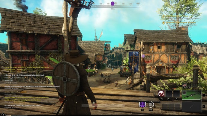 A screenshot of New World, running at 1440p with Very High quality.