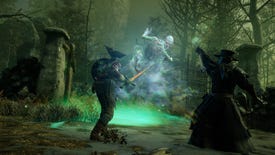 Fighting a ghost in a New World screenshot.