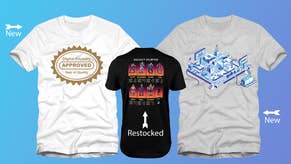 new shirt designs from the DF store - 'DF approved' and 'motherboard' - and the returning 'DF Fighters' shirt