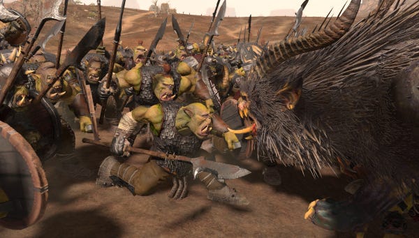 New orcs in Total War: Warhammer 3.