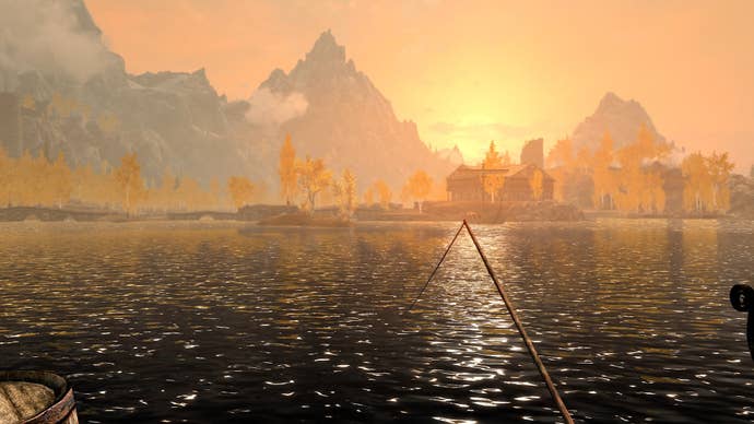 Fishing successful Skyrim.