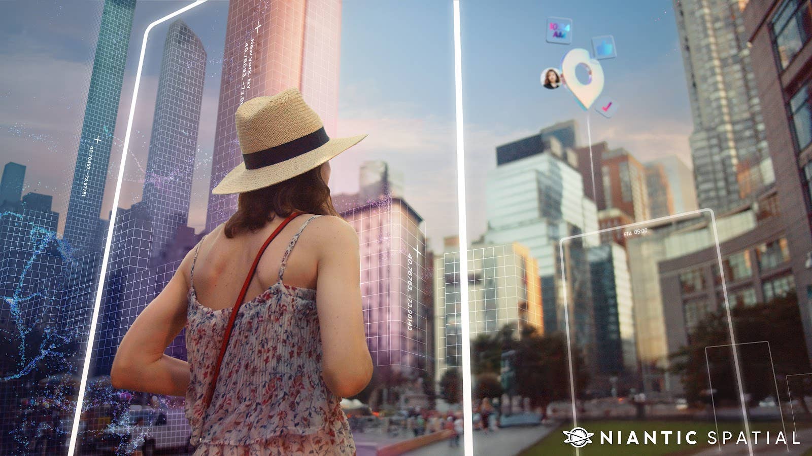 Logo da Niantic Spatial