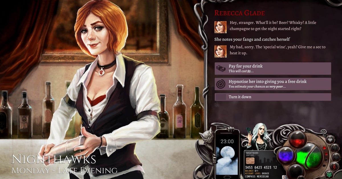 Valve is under the impression that this game is way sexier: Nighthawks devs claim vampire RPG has erroneously been slapped with Steam adult content label Valve is under the impression that this game is way sexier: Nighthawks devs claim vampire RPG has erroneously been slapped with Steam adult content label