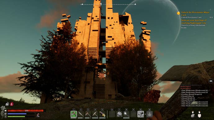 The exterior of the Herbarium Card Site of Power in Nightingale.