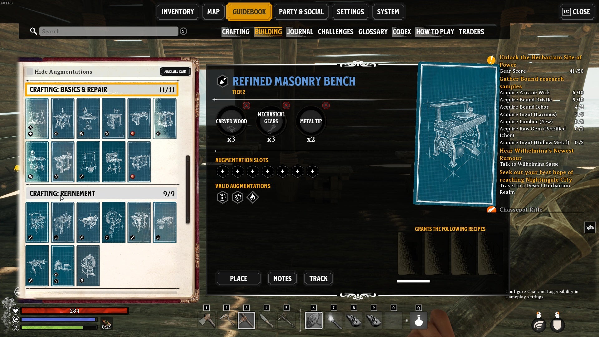 A look at Nightingale's crafting menus. - 5