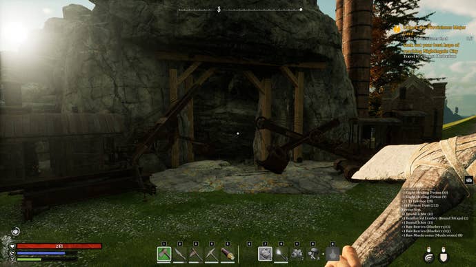 The exterior of the Provisioner Card Site of Power in Nightingale.