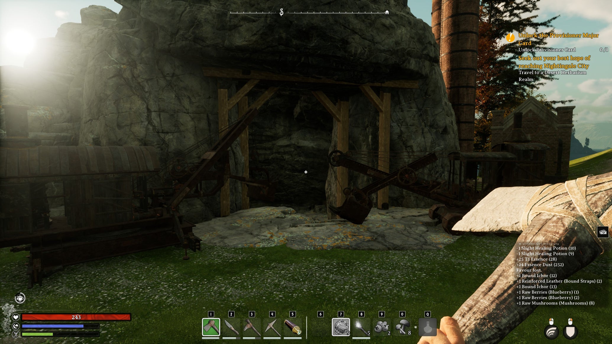 The exterior of the Provisioner Card Site of Power in Nightingale. - 1