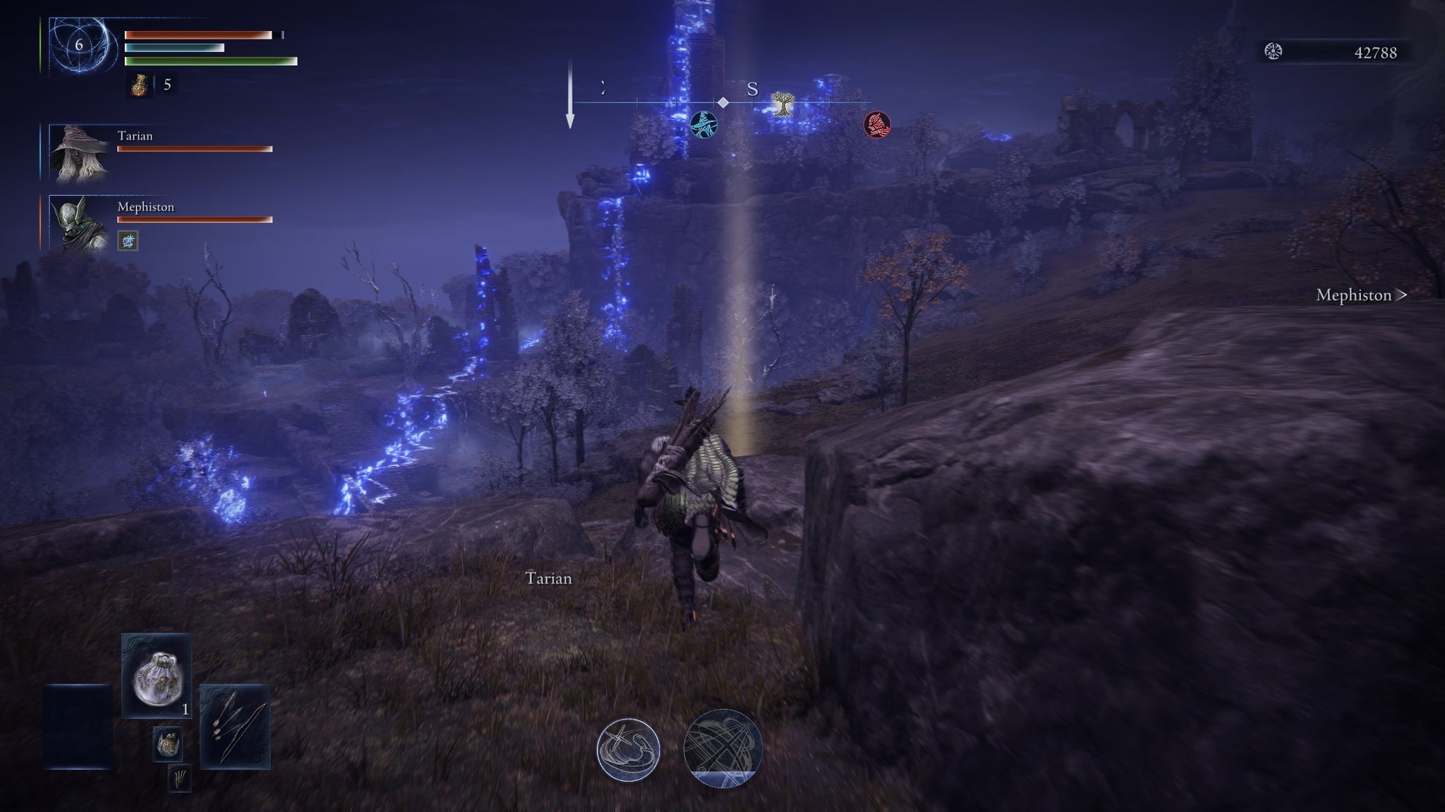 Running from the bad blue ring in Elden Ring Nightreign. - 5