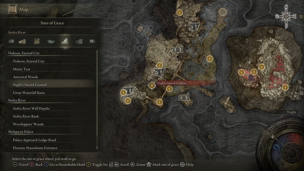 Night&rsquo;s Sacred Ground Grace in Elden Ring