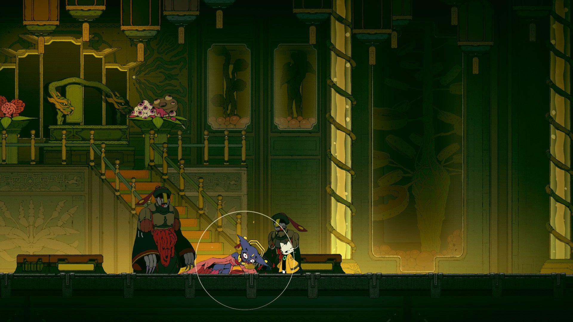 Yi defeats a floating mouse boss in Nine Sols - 1