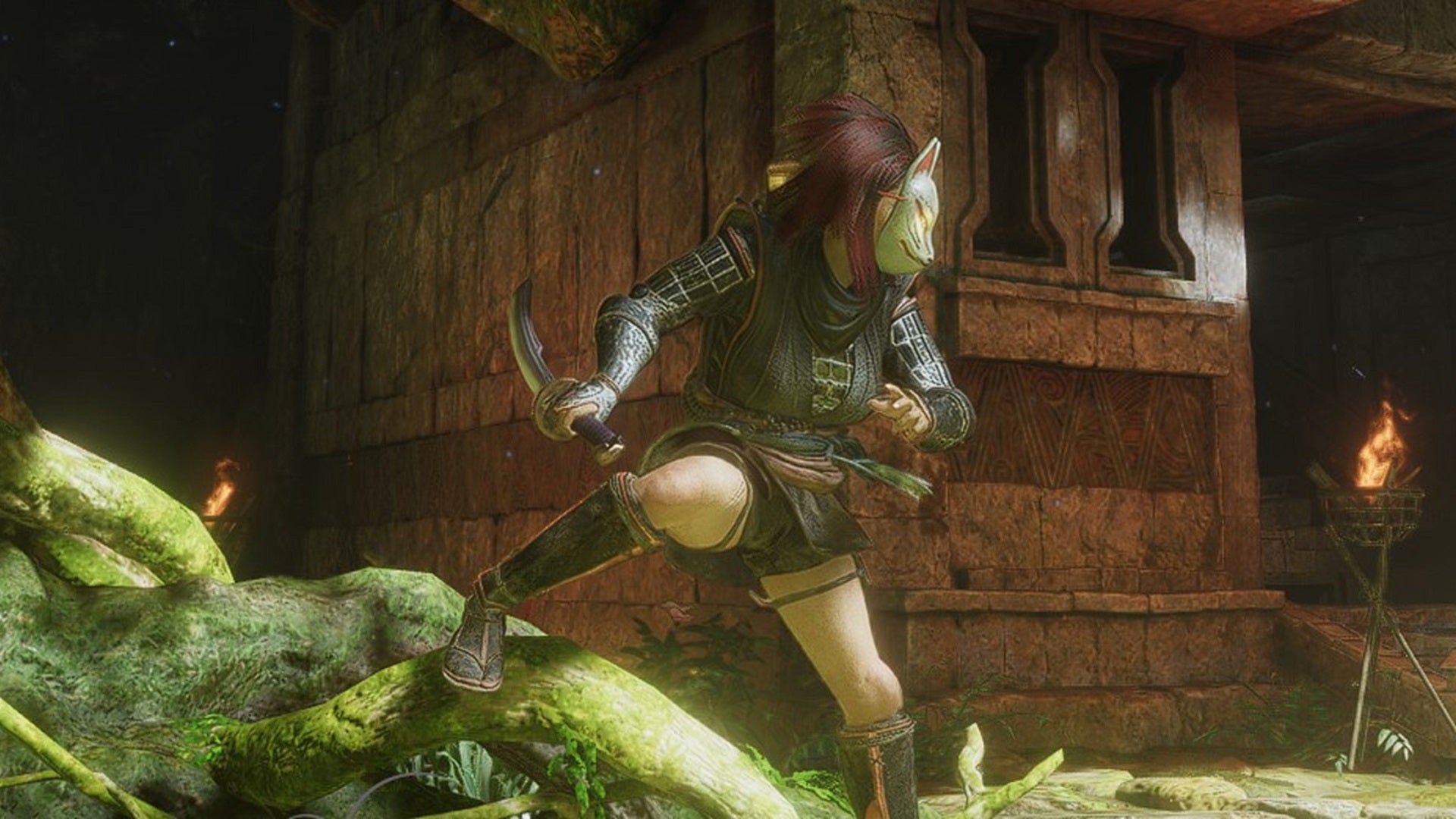 A Ninja poses with a pointy Ninja Sword in Nioh 3. - 15