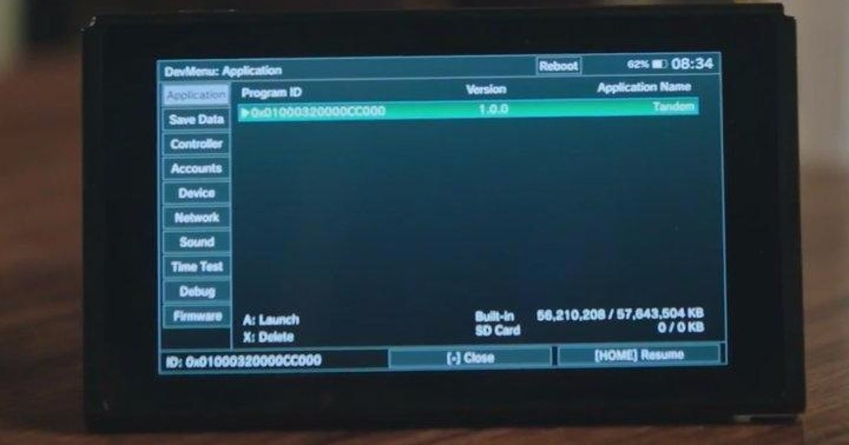 Switch Dev Menu Nintendo Portugal's new Switch commercial accidentally reveals ...