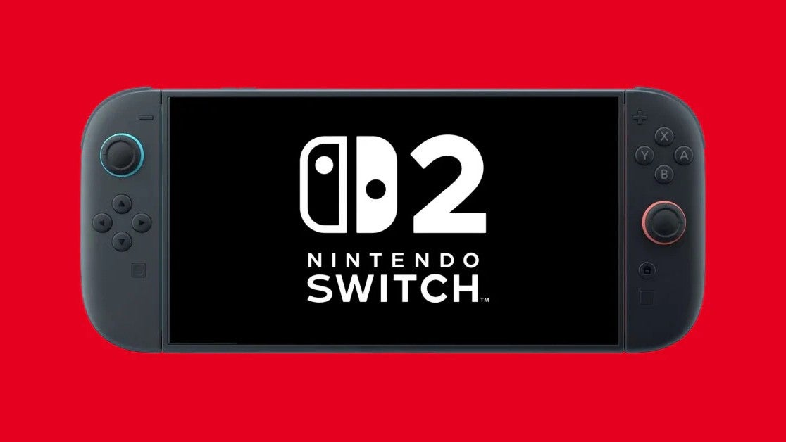 2025 Gaming Industry Review: Major News and Trends 5 A Nintendo Switch 2 console against a red background