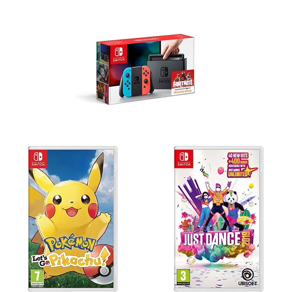 Here's a Nintendo Switch with Pokémon Let's Go Pikachu and Just Dance 2019 for £300
