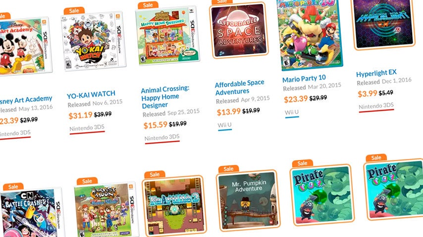 Eshop 3ds hot sale sale