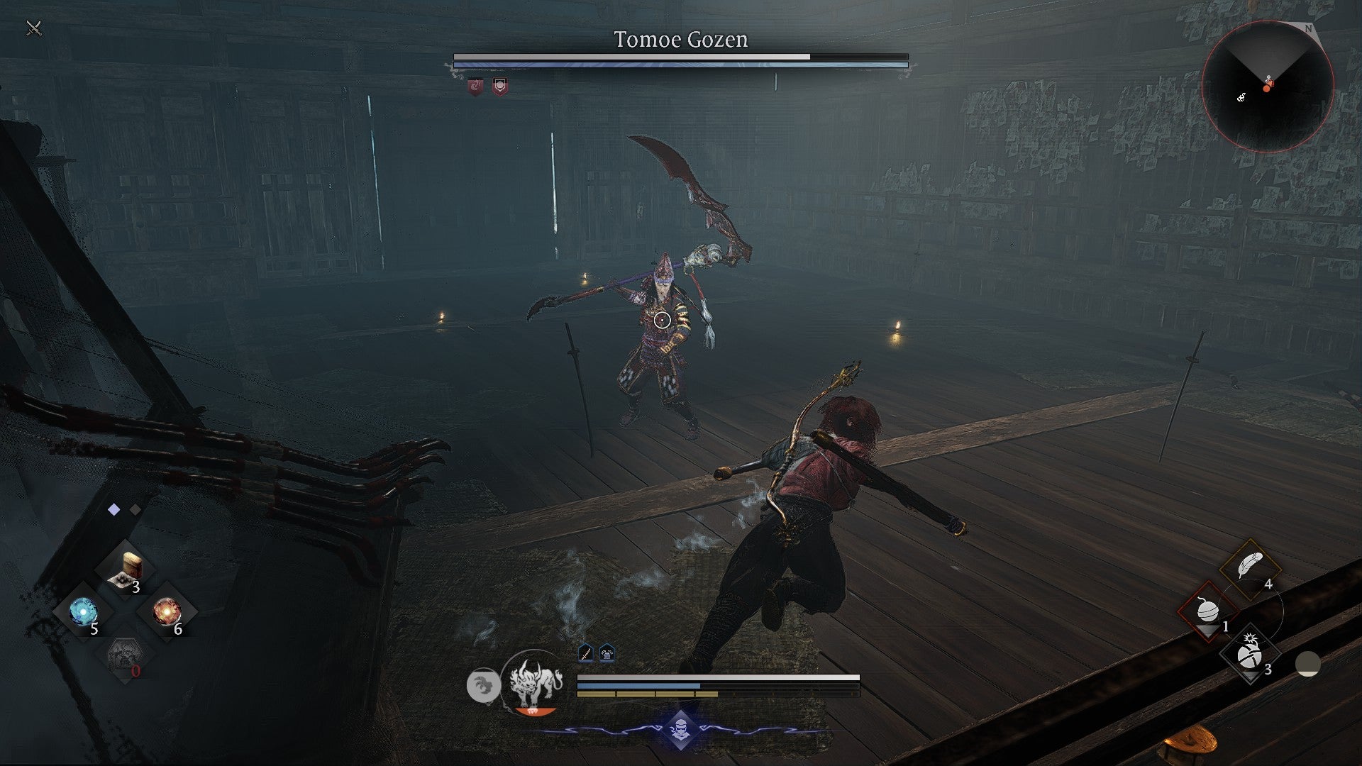 Fighting the Master Tomoe Gozen in Nioh 3. - 25