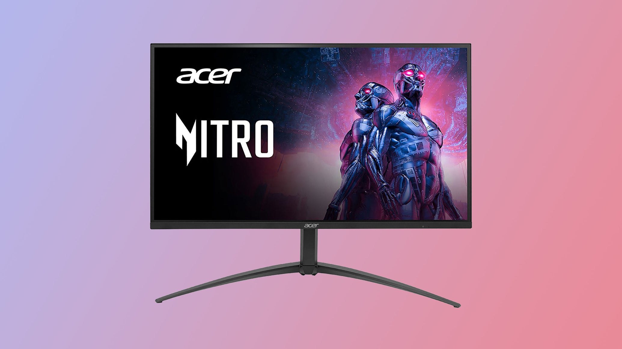 acer nitro xv275k p3 gaming monitor on a gradient background - 1