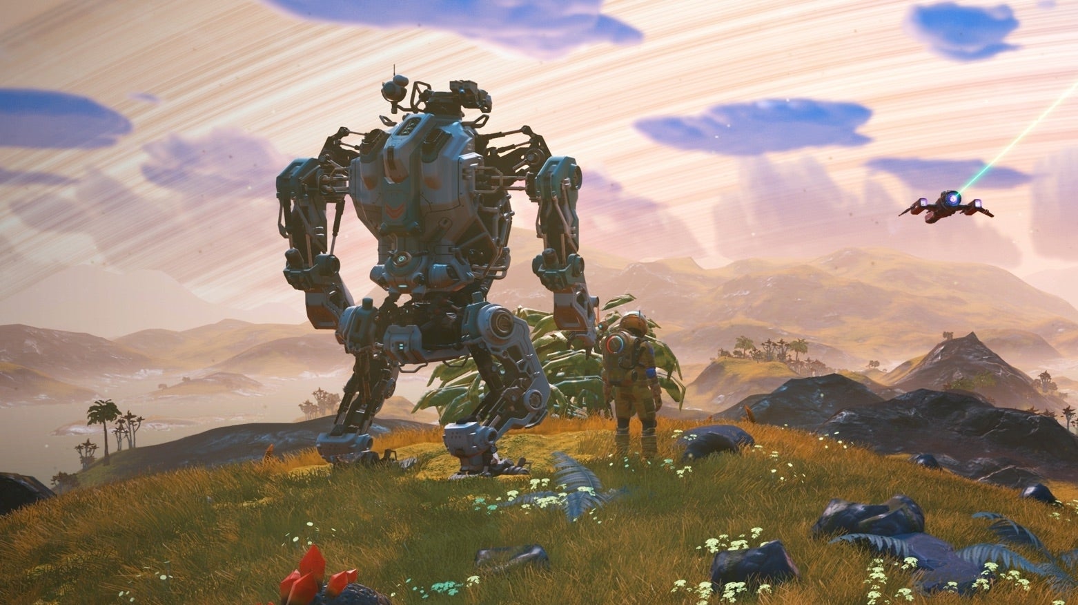 No Man's Sky is adding big stompy mechs for land and air traversal