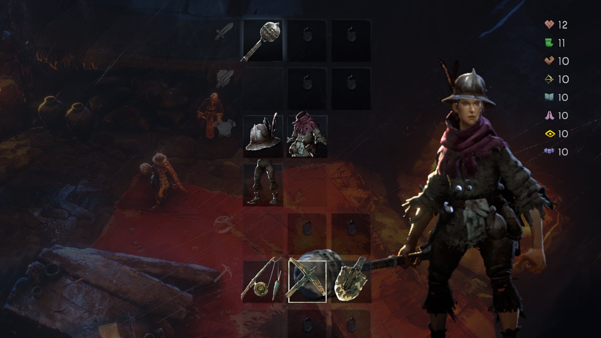 Screenshot of the inventory menu in No Rest For The Wicked. - 1