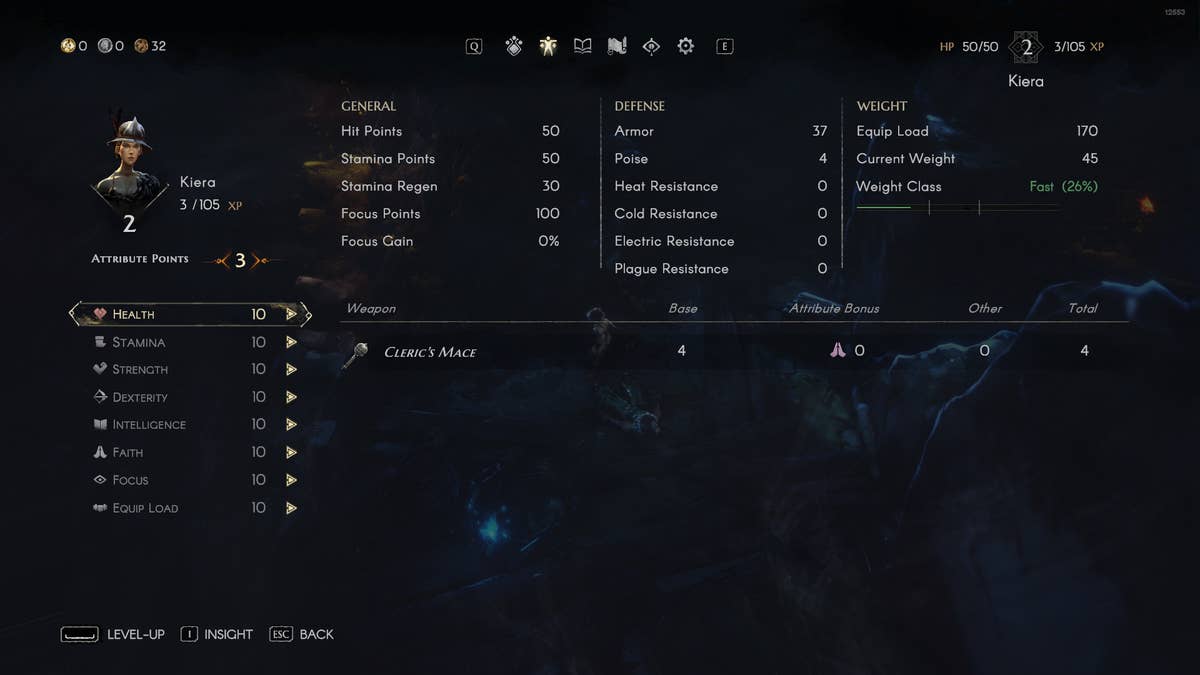 Best stats to level up first in No Rest For The Wicked | Rock