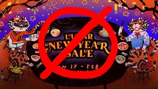 An image of the Steam Lunar New Year sale with a big cross over it. Bit on the nose, really.