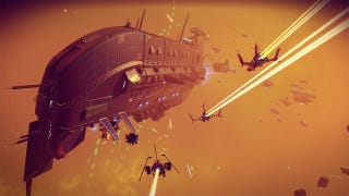 Someone managed to land those big No Man's Sky freighters on a planet