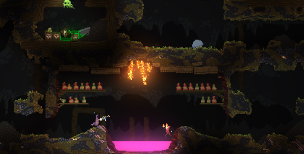 Noita lets you break the world in beautiful ways