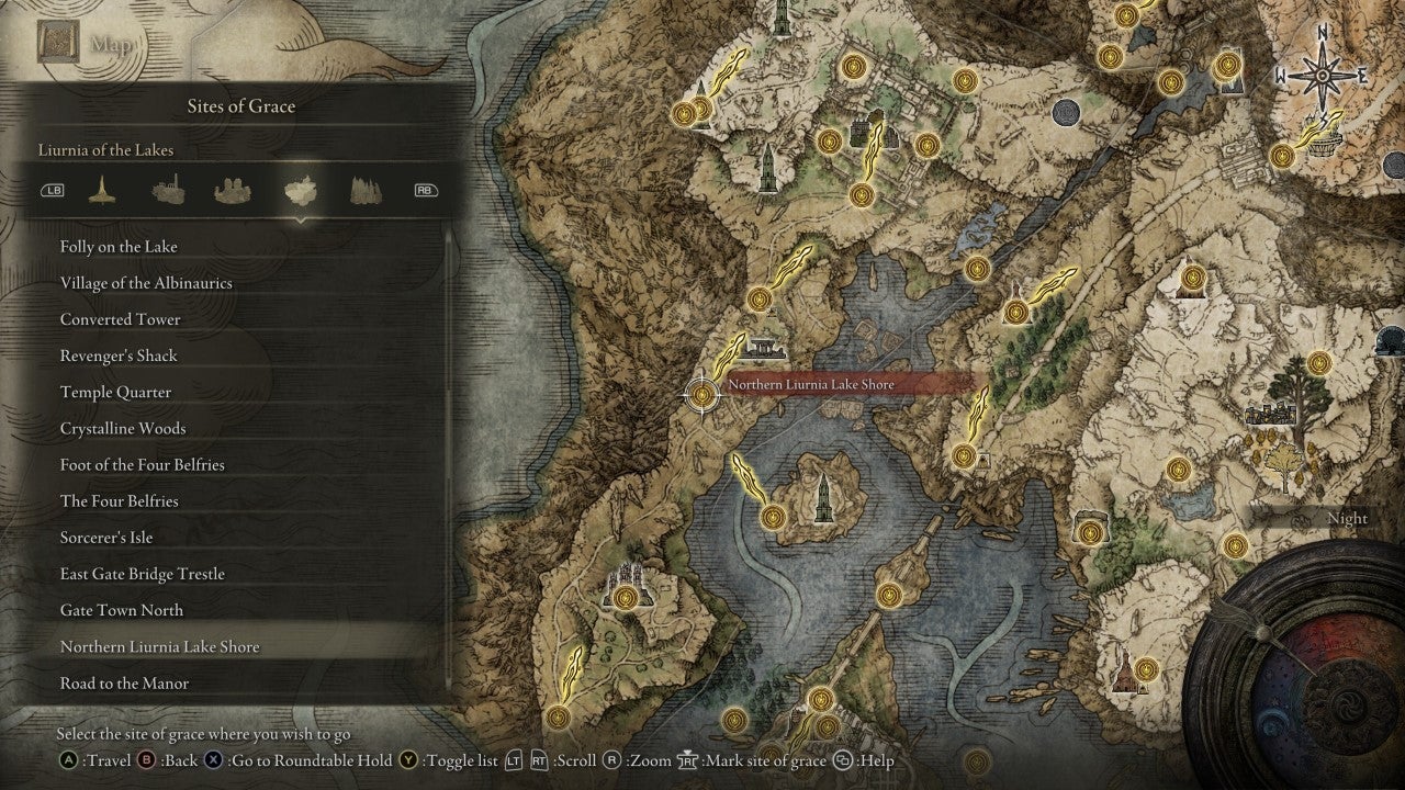 Northern Liurnia Lake Shore Grace in Elden Ring