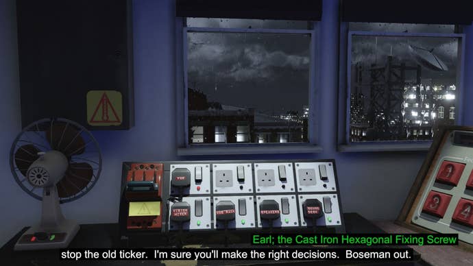 A bank of plugs and switches attached to the control panel of Not For Broadcast