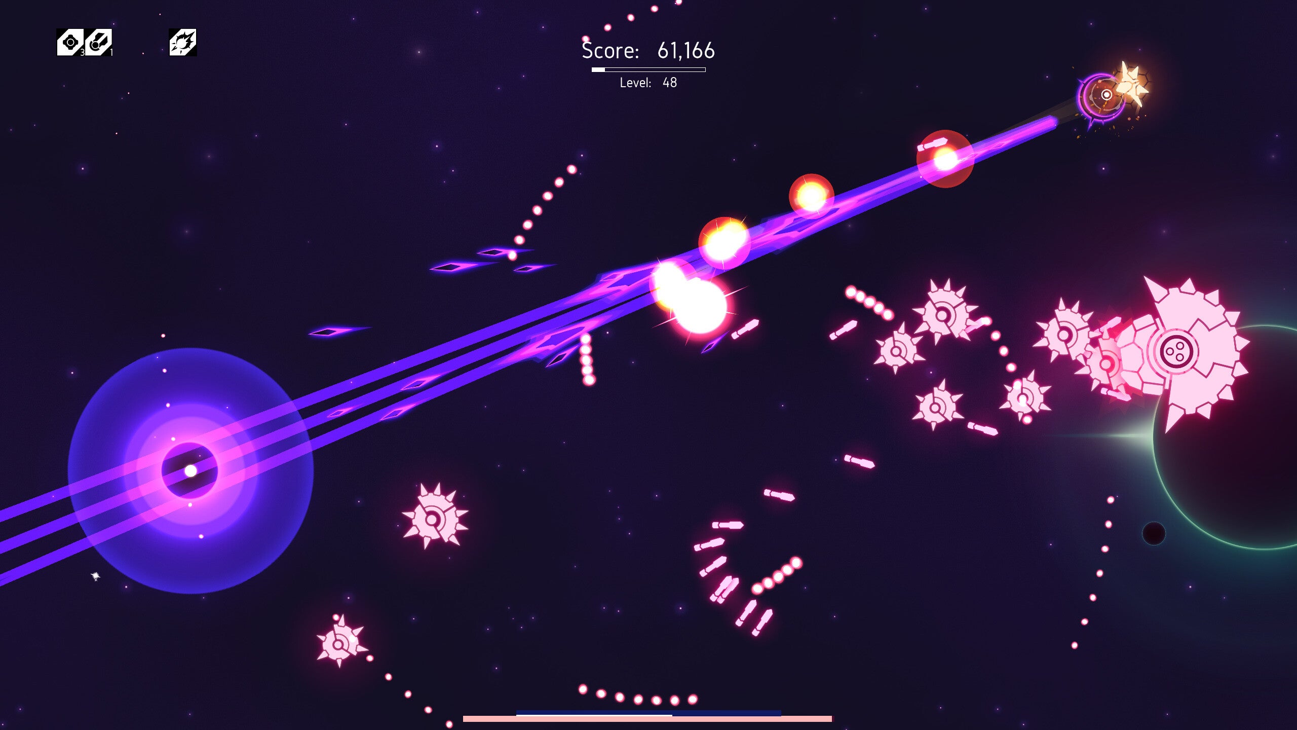 Arcade shooter Nova Drift is a Petri dish in which to spawn the daftest, deadliest spaceship