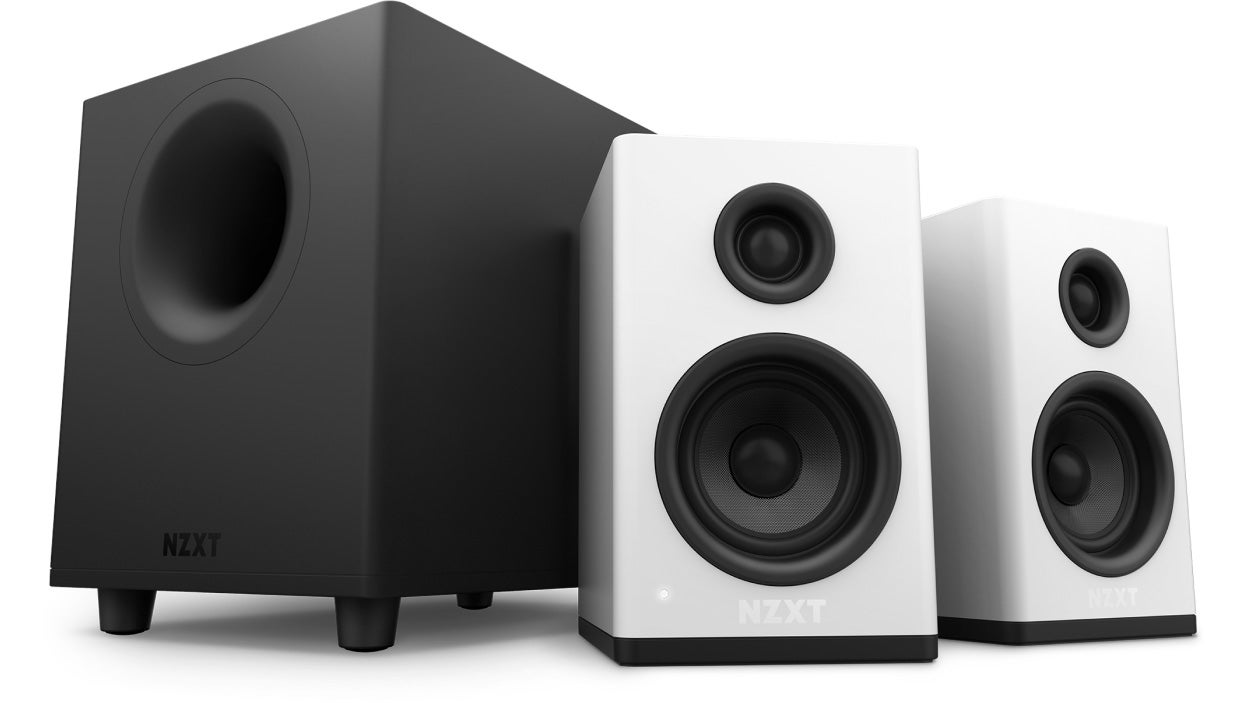 White best sale desk speakers